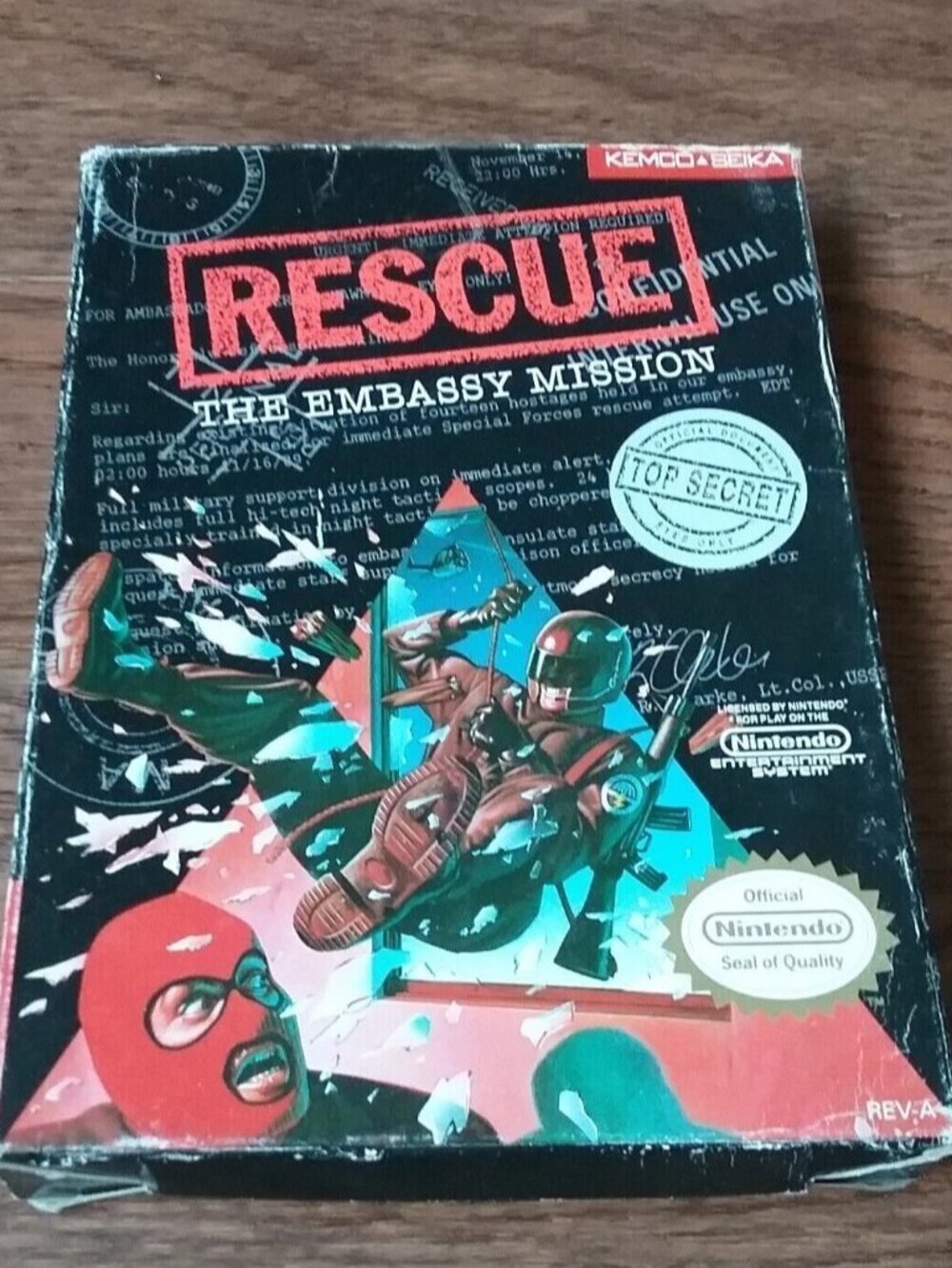 Rescue The Embassy Mission NES Game No Manual